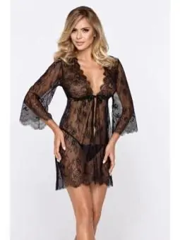 Schwarzes Lea Dressing Gown + String von Hamana kaufen - Fesselliebe