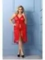 Rotes Langes Kleid Aa052066 von Anais Apparel Plus Size kaufen - Fesselliebe