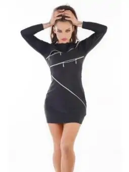 Belsira Premium besticktes Swing-Kleid schwarz von Belsira