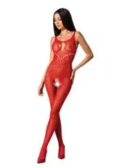 Roter Ouvert Bodystocking Bs078 von Passion