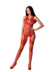 Roter Ouvert Bodystocking Bs079 von Passion