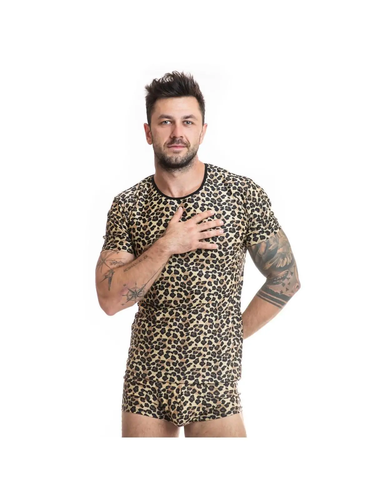 Herren T-Shirt 053556 Leopard von Anais For Men