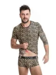 Herren T-Shirt 053556 Leopard von Anais For Men