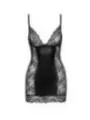 Kurzes Powerwetlook Kleid mit Spitzeneinsätzen F282 von Noir Handmade kaufen - Fesselliebe