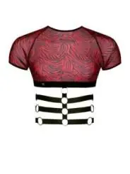 Harness T-Shirt Rerodrigo001 Schwarz/Rot von Rfp Razor’s Edge Kollektion kaufen - Fesselliebe