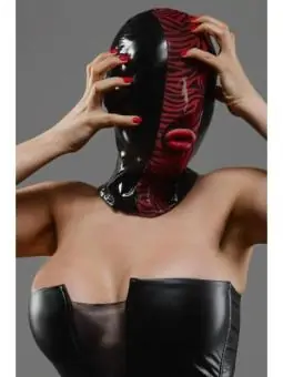 Maske Tdmaskblack002 Schwarz/Rot von Demoniq kaufen - Fesselliebe