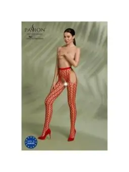 Eco Strumpfhose Ouvert S007 Rot von Passion Eco Collection kaufen - Fesselliebe
