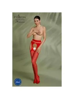 Eco Strumpfhose Ouvert S002 Rot von Passion Eco Collection kaufen - Fesselliebe