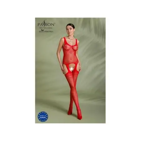 Eco Bodystocking Bs008 Rot von Passion Eco Collection kaufen - Fesselliebe