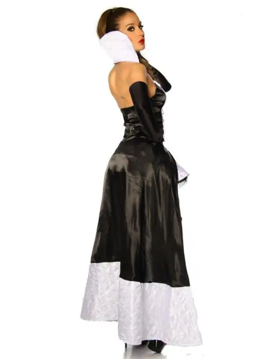 Alice-im-Wunderland-Kostüm schwarz/weiß/rot kaufen - Fesselliebe