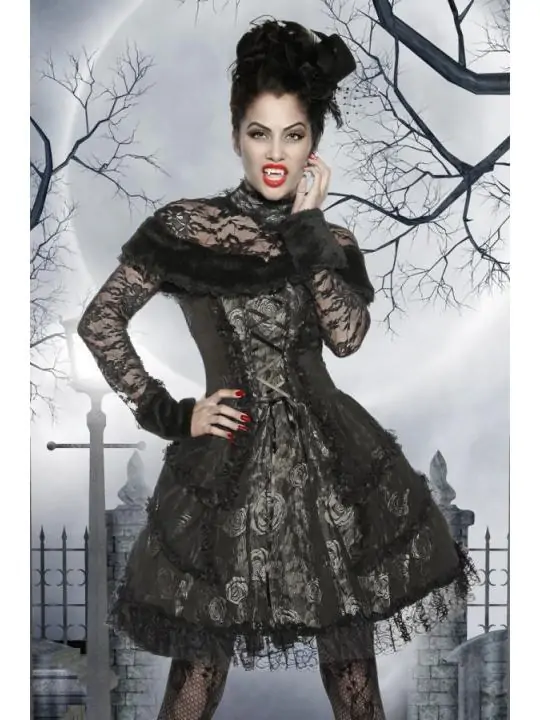 Premium-Vampirkostüm schwarz/grau kaufen - Fesselliebe