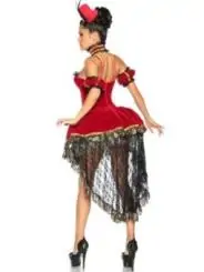 Alice-im-Wunderland-Kostüm rot/schwarz/weiß kaufen - Fesselliebe