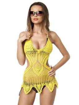 Häkel-Kleid gelb kaufen - Fesselliebe