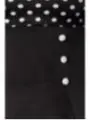 Vintage-Kleid schwarz/weiß/dots von Belsira