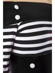 Vintage-Kleid schwarz/weiß/stripe von Belsira kaufen - Fesselliebe