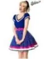 Kleid mit Gürtel blau/rosa/weiß von Belsira kaufen - Fesselliebe