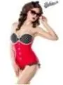 Retro Look Swimsuit rot/schwarz/weiß von Belsira
