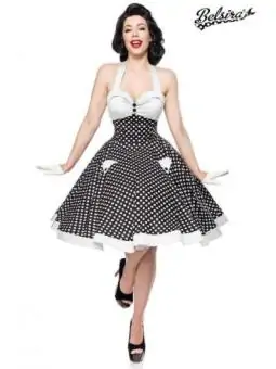 Vintage-Swing-Kleid schwarz/weiß von Belsira kaufen - Fesselliebe