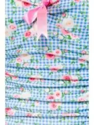 Vintage Badeanzug blau/rosa/weiß von Belsira kaufen - Fesselliebe