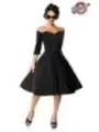 Belsira Premium Vintage Swing-Kleid schwarz von Belsira