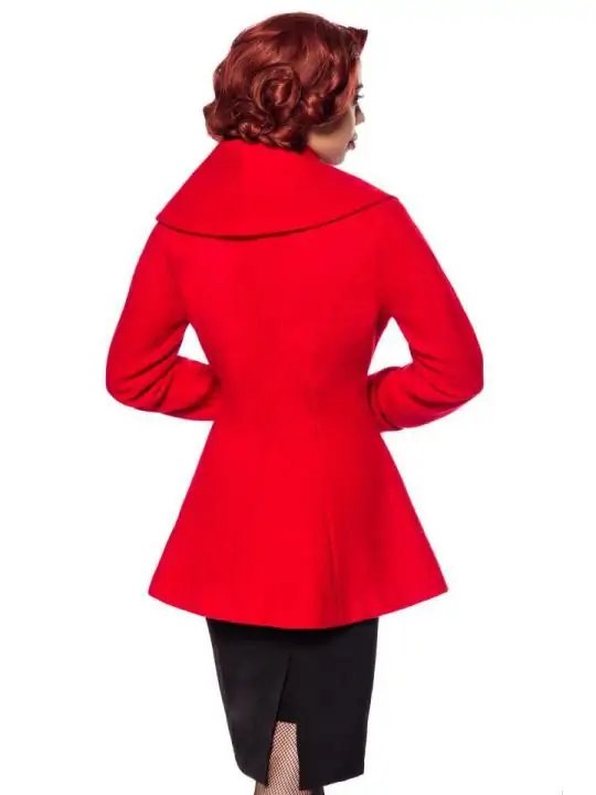 Belsira Premium Woll-Jacke rot von Belsira