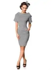 Premium Vintage-Kleid grau von Belsira kaufen - Fesselliebe