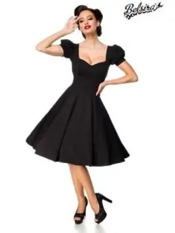 Kleid mit Puffärmeln schwarz von Belsira kaufen - Fesselliebe