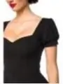 Kleid mit Puffärmeln schwarz von Belsira