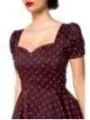 Kleid mit Puffärmeln schwarz/rot von Belsira kaufen - Fesselliebe
