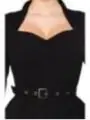Kleid mit langen Ärmeln schwarz von Belsira kaufen - Fesselliebe