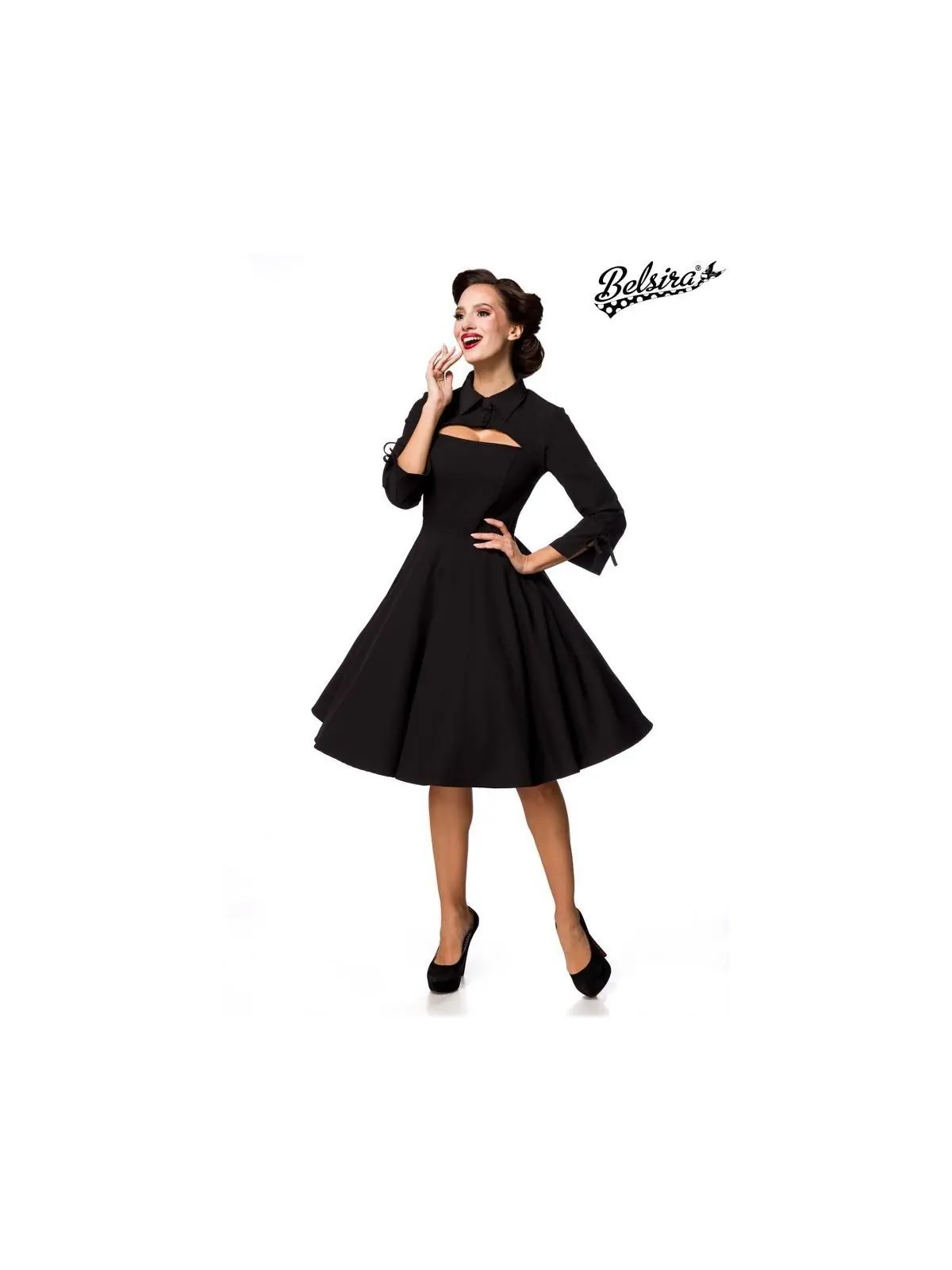 Kleid mit Bolero schwarz von Belsira kaufen - Fesselliebe
