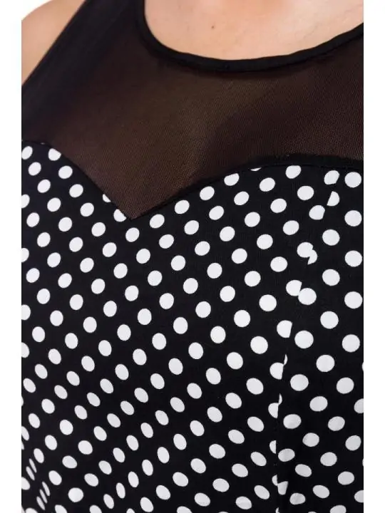 Kleid mit Dots schwarz/weiß von Belsira