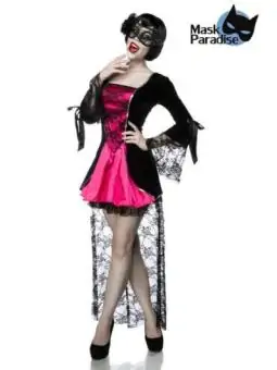 Vampirkostüm: Gothic Vampire schwarz/pink von Mask Paradise kaufen - Fesselliebe