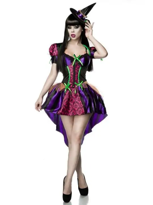 Hexenkostüm: Sexy Witch schwarz/lila von Mask Paradise kaufen - Fesselliebe