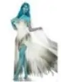 Skeleton Bride Kostüm weiß/blau von Mask Paradise