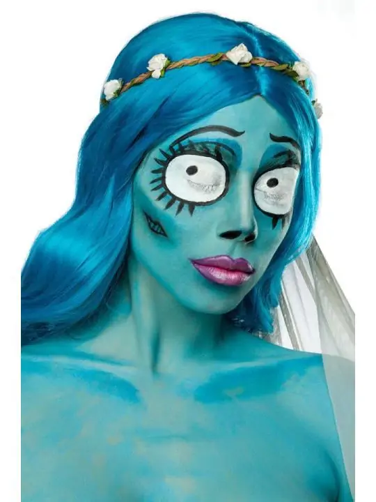 Skeleton Bride Kostüm weiß/blau von Mask Paradise kaufen - Fesselliebe