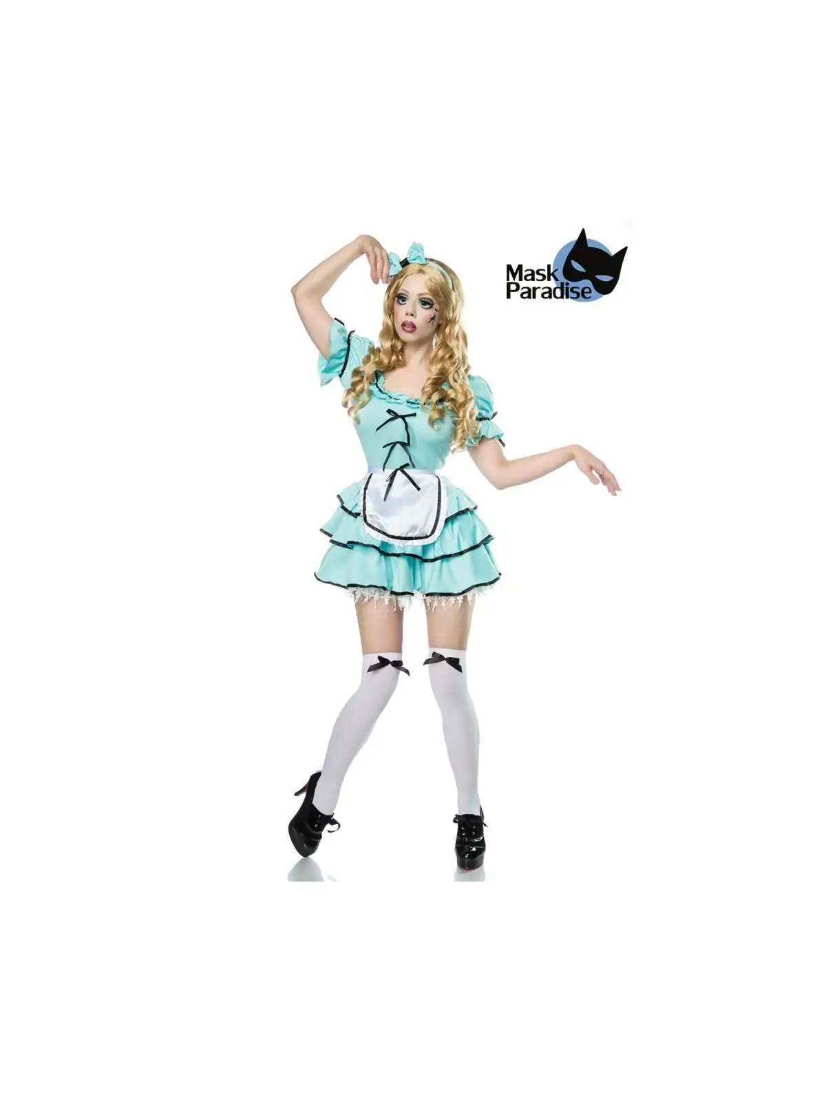 Horrorpuppe: Horror Doll blau/weiß/schwarz von Mask Paradise kaufen - Fesselliebe