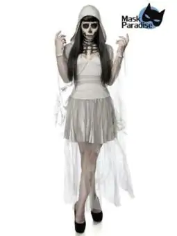 Geisterkostüm: Skeleton Ghost grau von Mask Paradise kaufen - Fesselliebe
