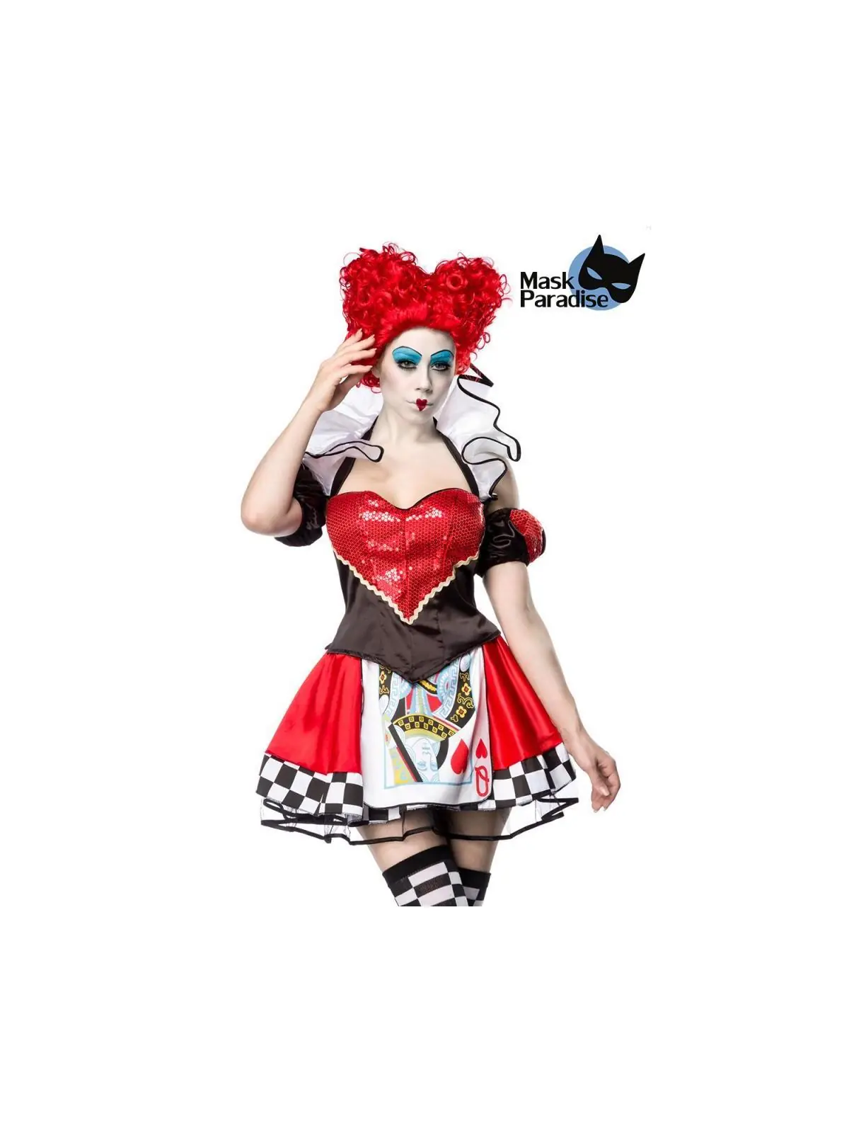 Queen in Red schwarz/rot/weiß von Mask Paradise kaufen - Fesselliebe