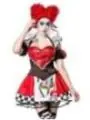 Queen in Red schwarz/rot/weiß von Mask Paradise kaufen - Fesselliebe