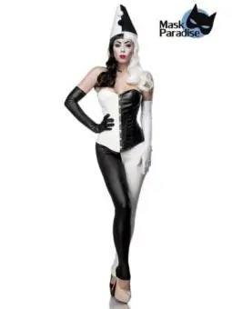 Harlekinkostüm: Classic Harlequin schwarz/weiß von Mask Paradise kaufen - Fesselliebe