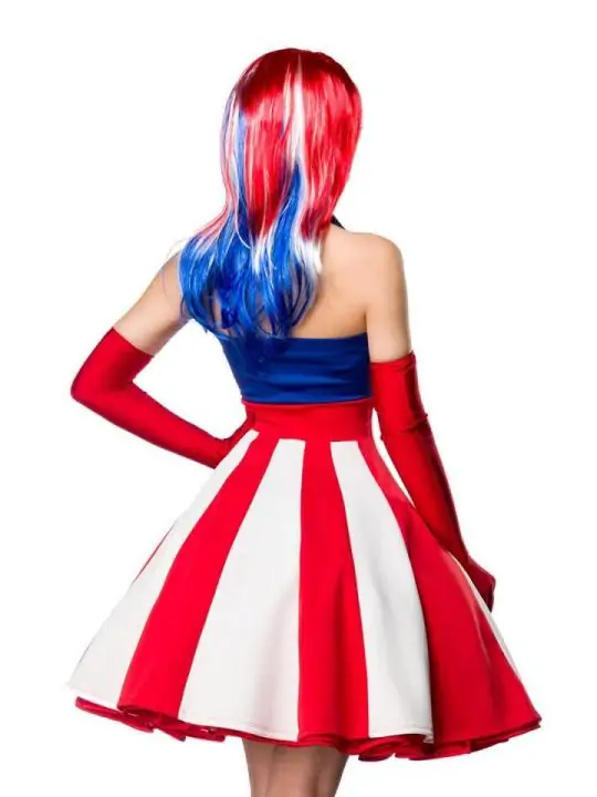 Miss America blau/rot/weiß von Mask Paradise