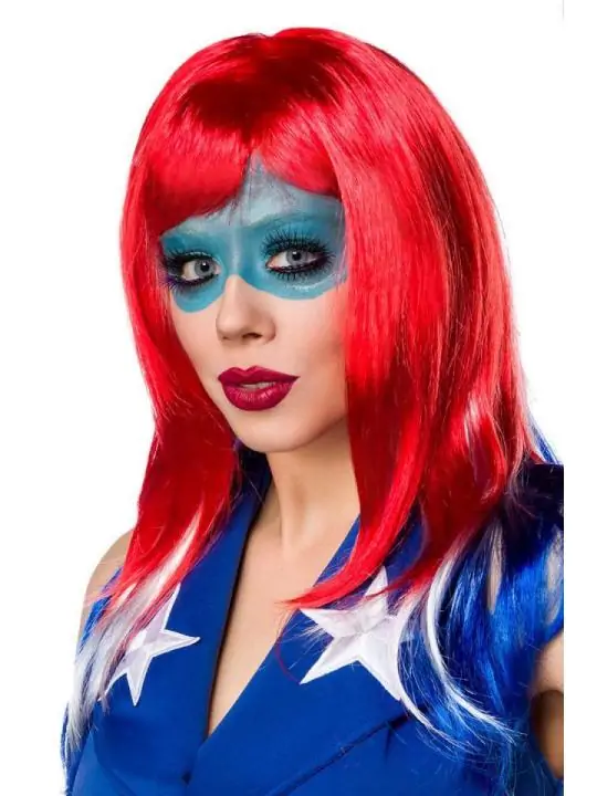 Miss America blau/rot/weiß von Mask Paradise