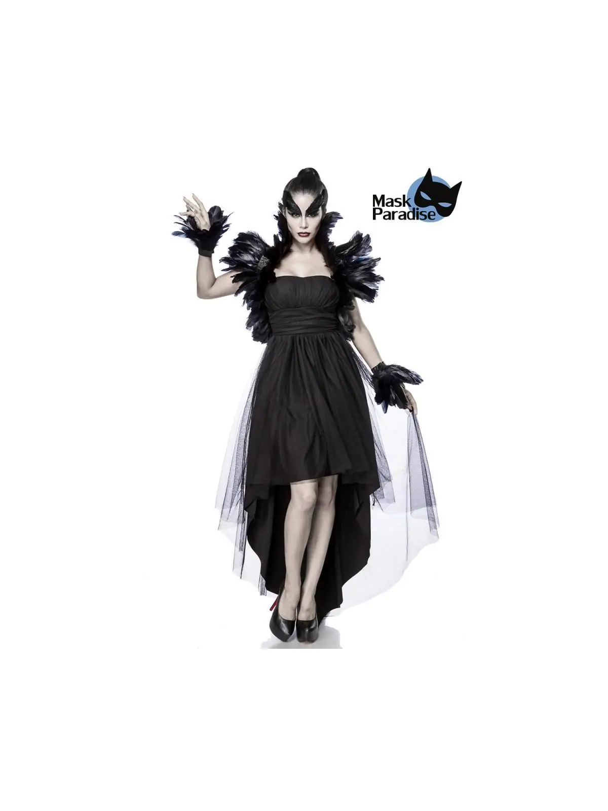 Krähenkostüm: Crow Witch schwarz von Mask Paradise