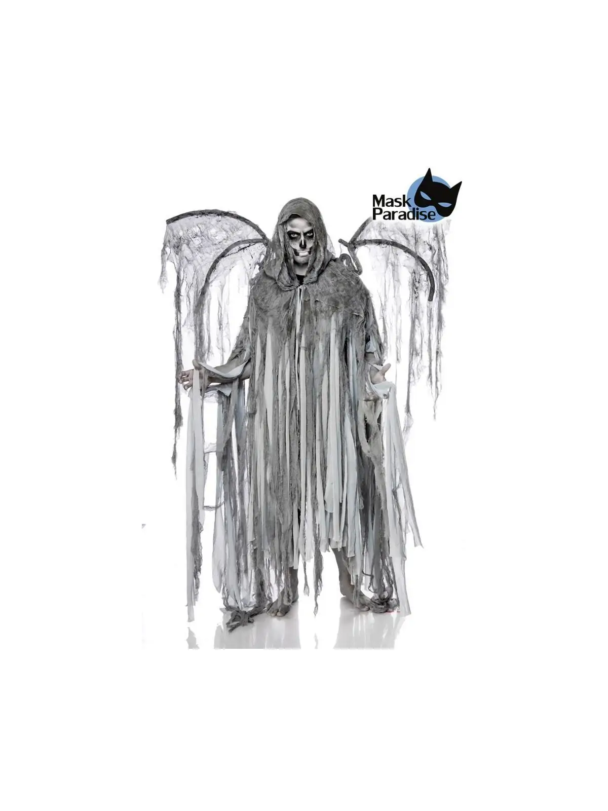 Todesengelkostüm: Angel of Death (Mann) grau von Mask Paradise kaufen - Fesselliebe