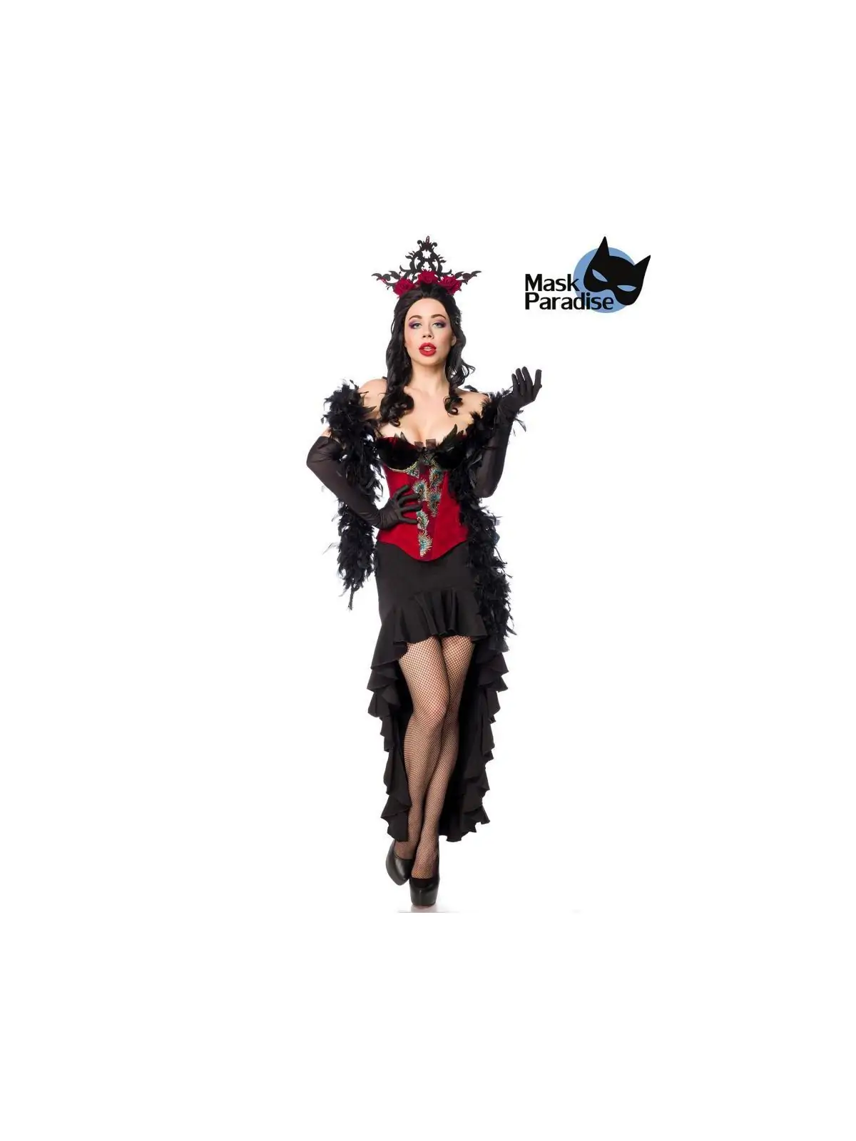 Burlesque Queen schwarz/rot von Mask Paradise