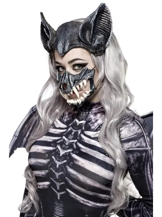 Skull Bat Lady (Komplettset) schwarz/grau von Mask Paradise kaufen - Fesselliebe