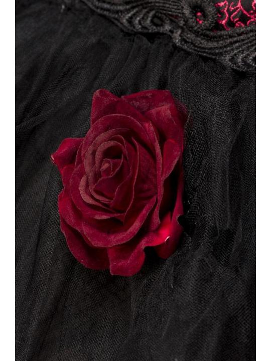 Rose Devil (Komplettset) schwarz/rot von Mask Paradise