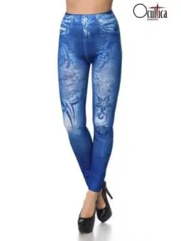 Leggings in Jeansoptik blau von Ocultica kaufen - Fesselliebe