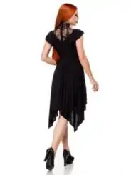 Kleid mit Spitzeneinsatz schwarz von Ocultica kaufen - Fesselliebe